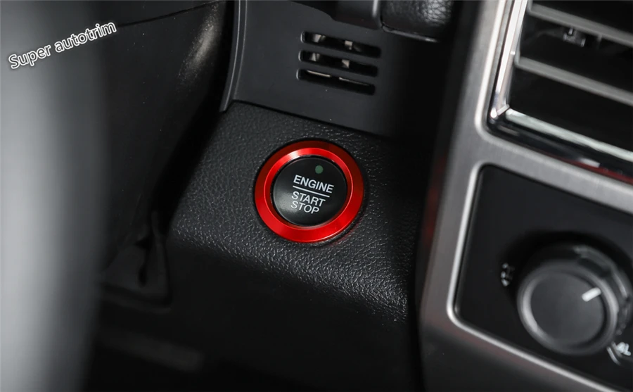 Lapetus Engine Start Stop Ring Keyless System Button Cover Trim Fit For Ford F150 2015 2016 2017 2018 Metal Accessories | Автомобили и