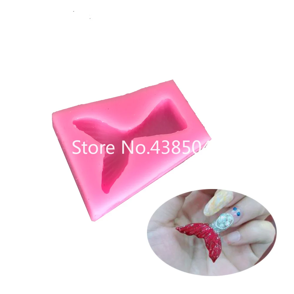 1 шт. силиконовая форма в форме пчелы/рыбьего хвоста для украшения ногтей |