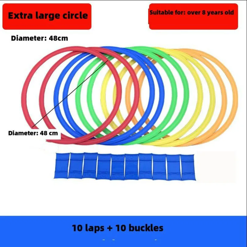 Extra Large ring Детский сад обучающая помощь спортивная игрушка hopscocky прыжок к сетке дети Сенсорное оборудование для обучения на открытом воздухе Веселая Игра прыжки кольцо - Цвет: Extra Large ring