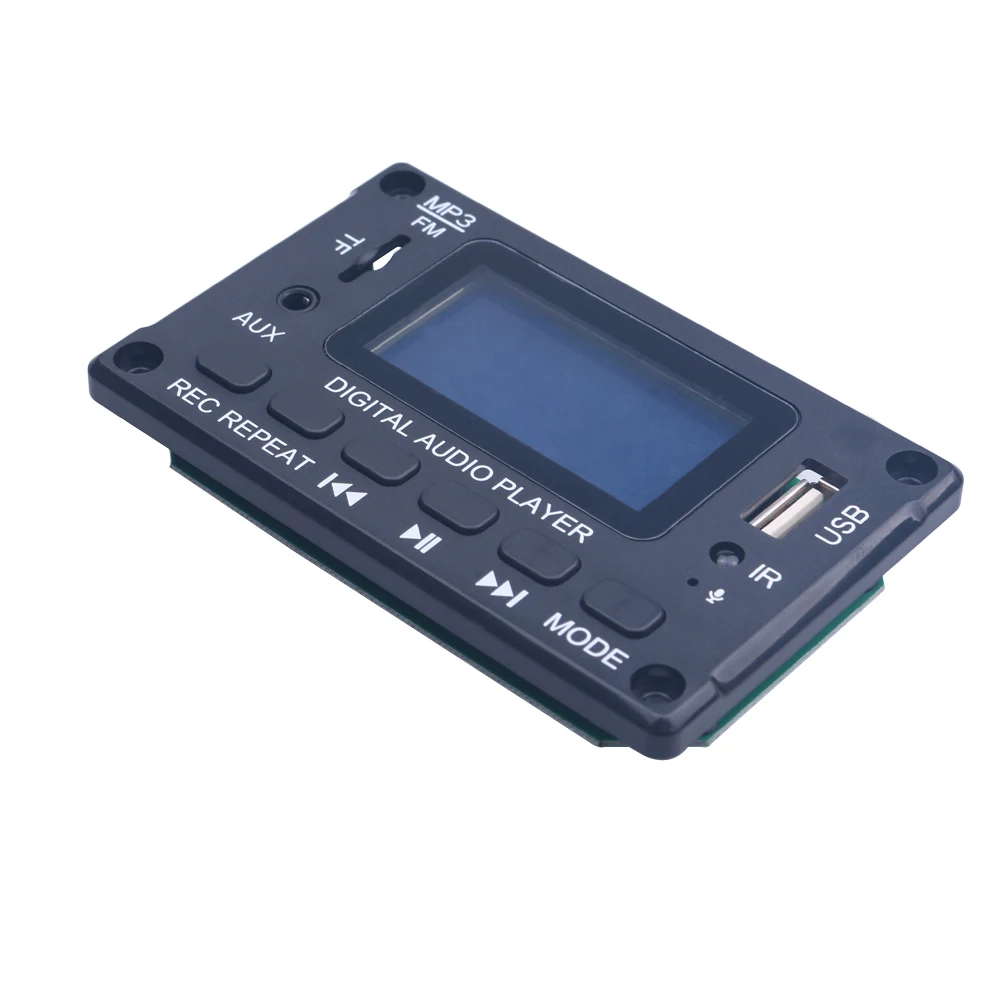 ЖК MP3 декодер DC 12 В ЦАП Bluetooth-совместимый аудиоресивер APE FLAC WMA WAV с поддержкой