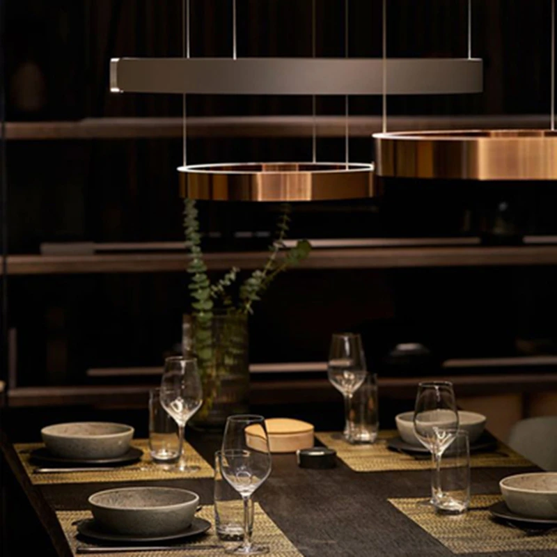 

Replica Design Circle LED Suspension Luminaire Lighting Touchless Control Hanging Lamp Modern Ring Light 1 Germany Kitchen Home