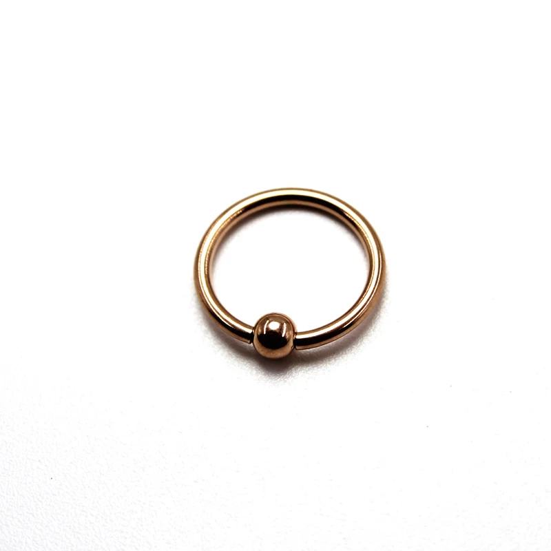 1 шт. серьги для пирсинга носа из розового золота кольцо Пирсинг перегородки