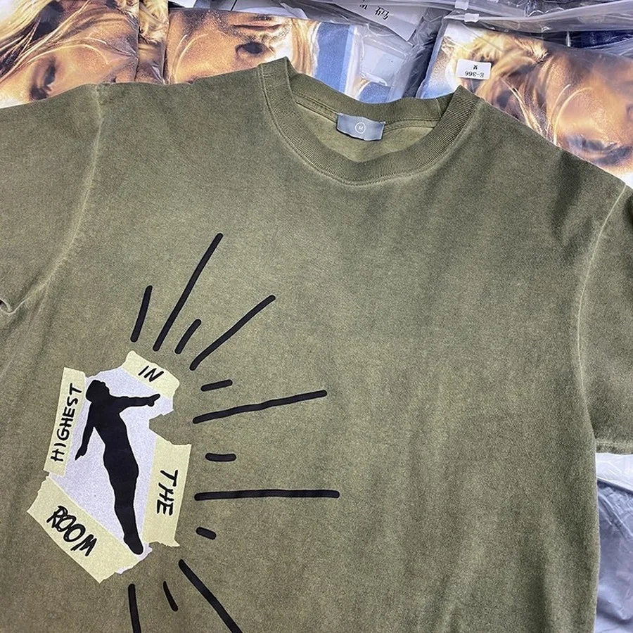 

Travis Scott Vintage Cactus Jack Highest In The Room T-shirts Men Women T shirts Tee Tops oversized t shirt men clothing