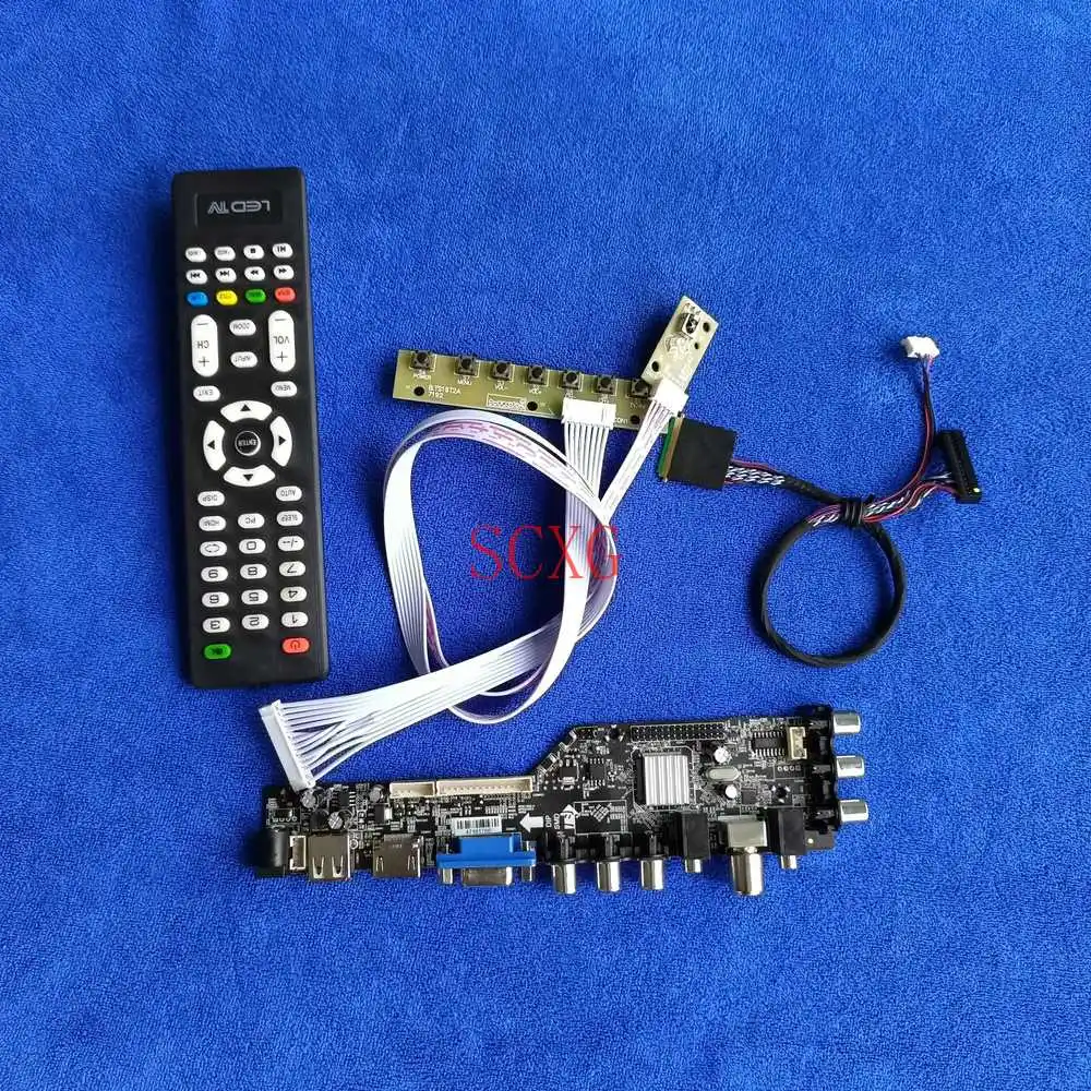 

40Pin LVDS LCD/LED HDMI-compatible USB AV VGA DVB 1366*768 Monitor controller board Digital signal Fit LP116WH1/LP116WH2 DIY Kit