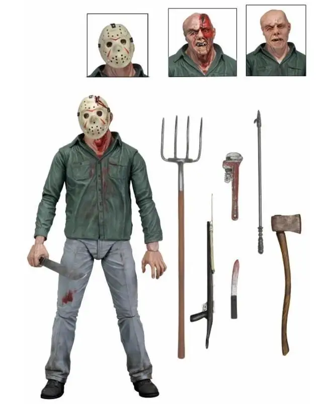 NECA Friday 13 часть III Джейсон вурхес 3D конечная 7 "фигурка модель DT01 | Игрушки и хобби