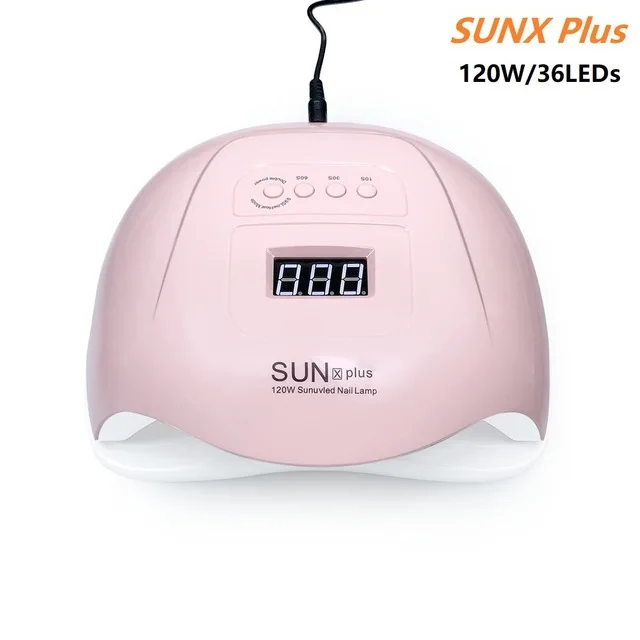 120W Pink 86 Вт УФ светодиодная лампа для сушки ногтей 39 шт. светодиодный двойной светильник для ногтей Лампа для отверждения УФ-гель для ногтей с датчиком таймера ЖК-дисплей - Цвет: 120W Pink