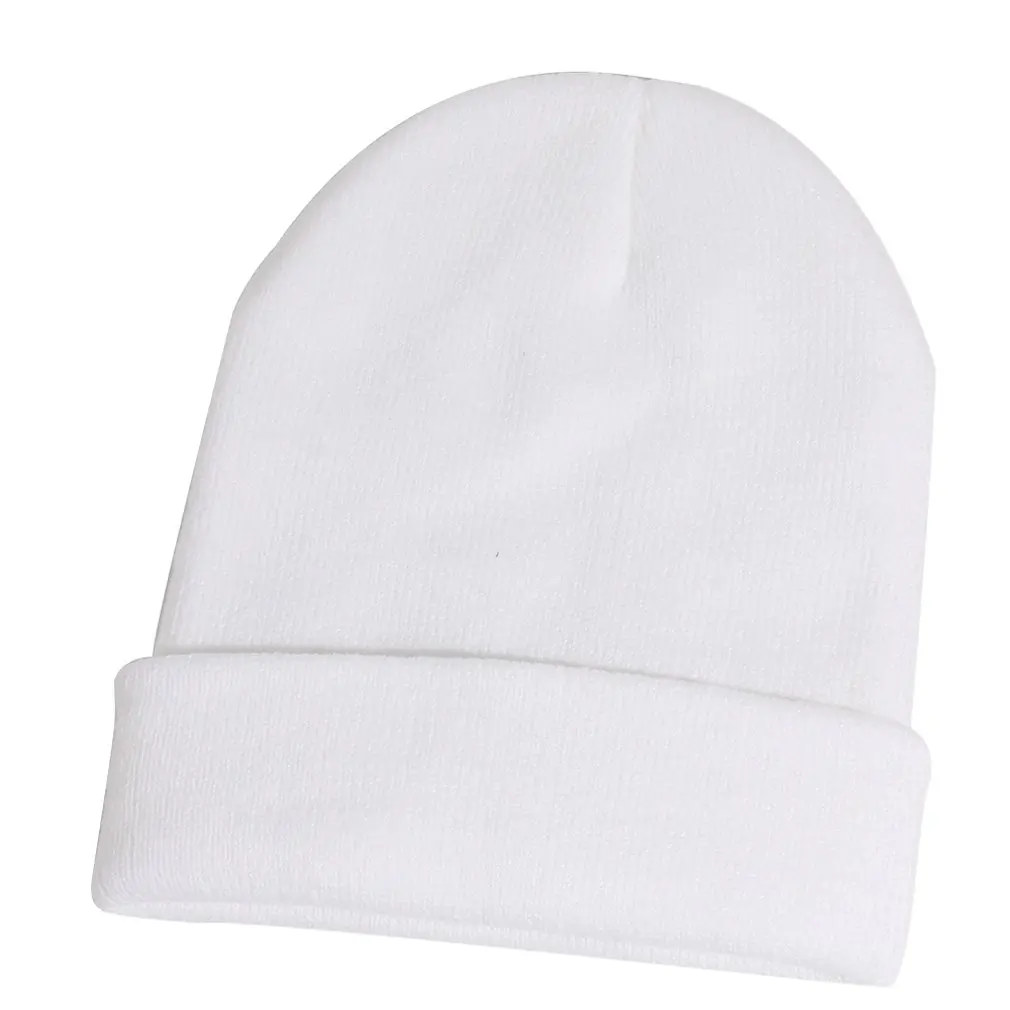 

2020 Winter Solid Color Knit Beanie Women Fashion Casual Hat Warm Female Soft Thicken Hedging Cap Slouchy Bonnet Ski Hot Sale