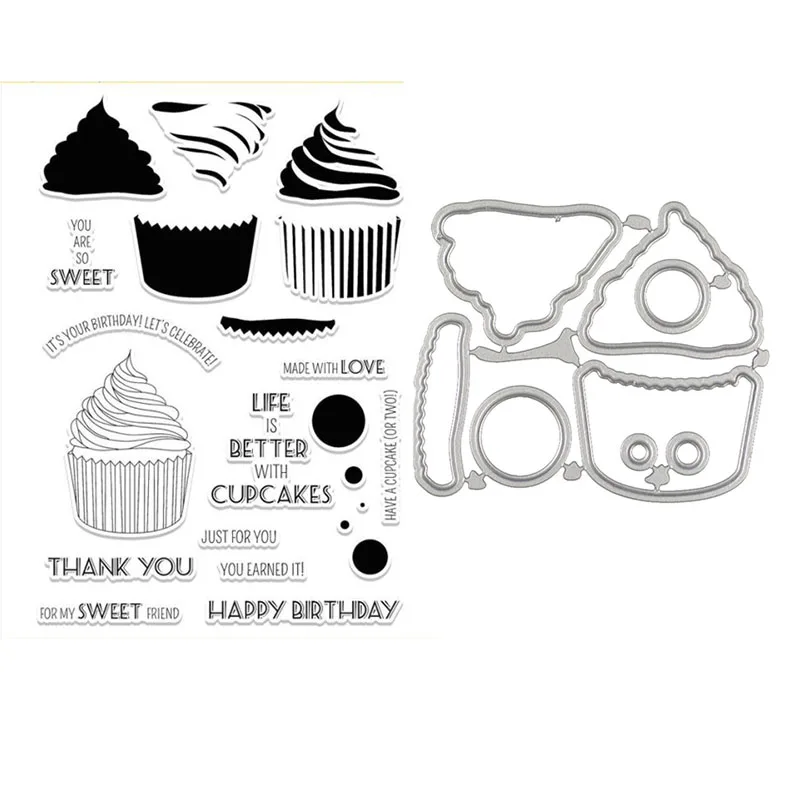 Прозрачные прозрачные штампы для кексов/декоративные скрапбукинга своими