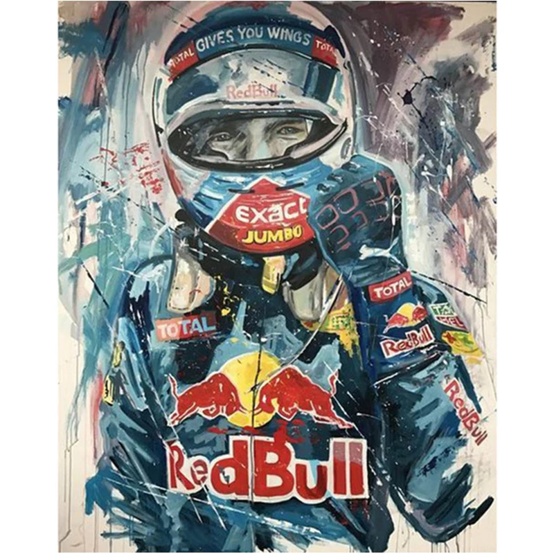 

5D DIY Full Square Diamond Painting Formula Car Racer F1 Cross Stitch Diamond Embroidery Racer Driver Mosaic Home Decor Gift