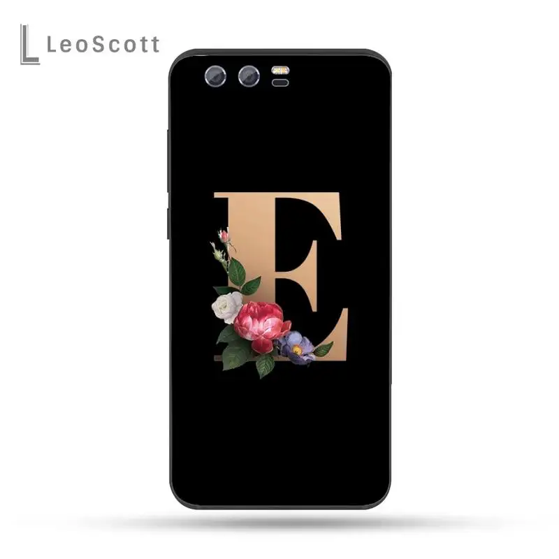 

26 letter name DIY Phone Case For Huawei Honor view 7a5.45inch 7c5.7inch 8x 8a 8c 9 9x 10 20 10i 20i lite pro