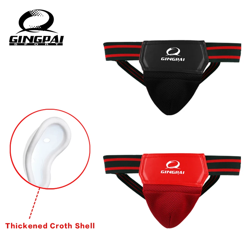 GINGPAI дети взрослые Groin протекторы Sanda MMA TKD каратэ боксерская защита бандаж Стринги