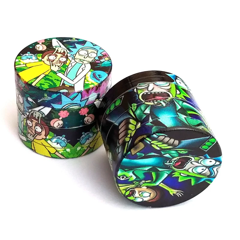 Печать 4 слоя металлический измельчитель табака дым травяной жернов для