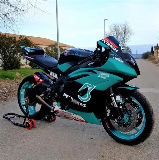 

Motorcycle Fairings Kit Fit For YZF R6 2008 2009 2010-2014 2015 2016 Bodywork Set High Quality New Injection Petronas Blue