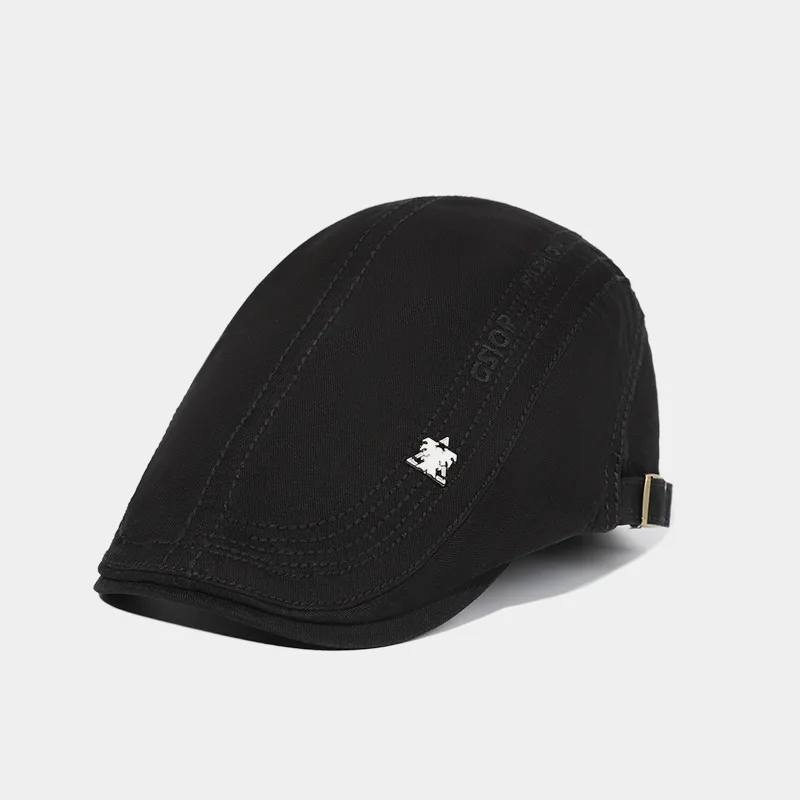 Корейский хлопок шляпа оптовая британский стиль Мужская однотонная утка язык