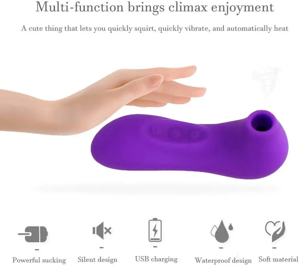 Мощный на присосках для клитора вибратор язык вибрационный сосание сосков Секс