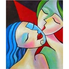 Алмазная живопись с квадратнымикруглыми стразами, мультяшная сестра, девушка, 5D, вышивка, вышивка крестиком, мозаика для творчества Z2013