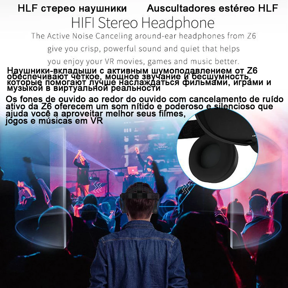 Bobo VR Bobovr Z6 Bluetooth 3 D Casque Viar 3D очки Виртуальная реальность гарнитура шлем линзы видео