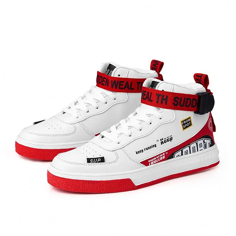 

2021New Street Fashion High-top Casual Shoes Large Size Men's Sneakers Running Shoes Lightweight Hiking Shoes For Autumn And