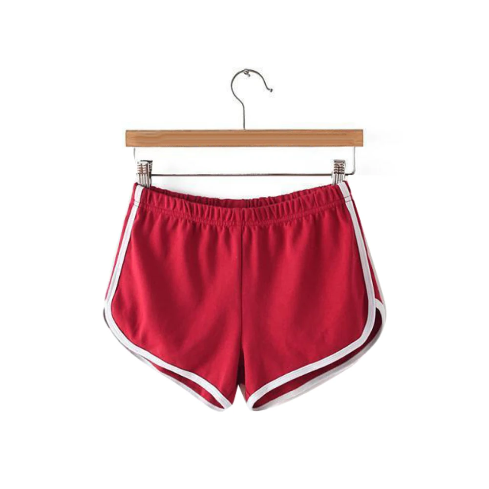 

Casual Shorts Woman Summer Stretch Waist Candy Color Slim Sport Shorts Harajuku Beach Sexy Short Women'S Clothing
