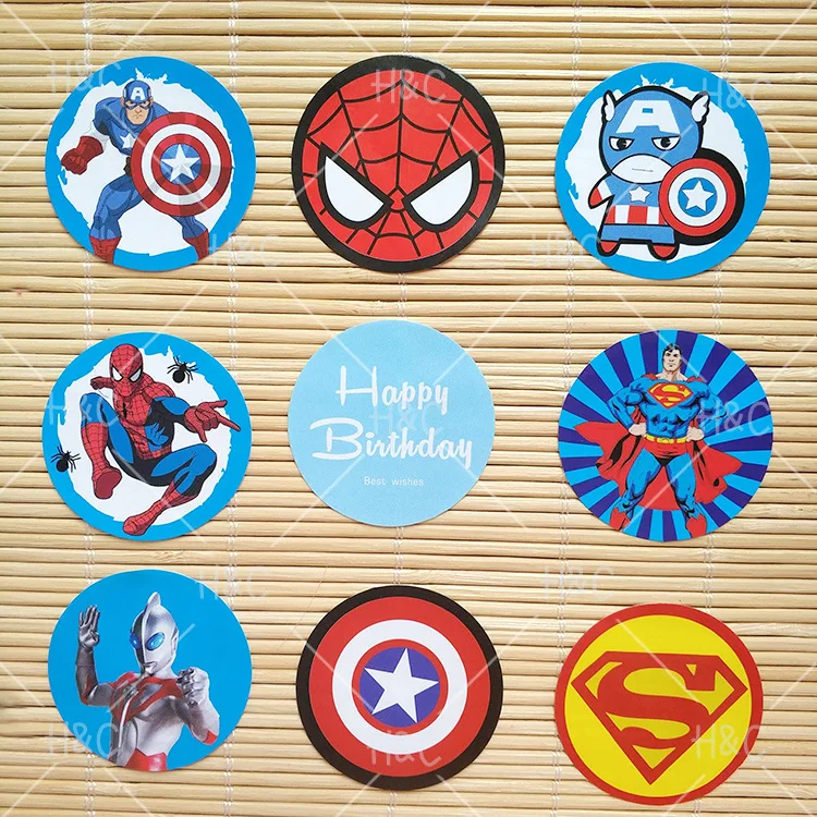 10 шт. наклейки на бутылки Микки Маус | Дом и сад