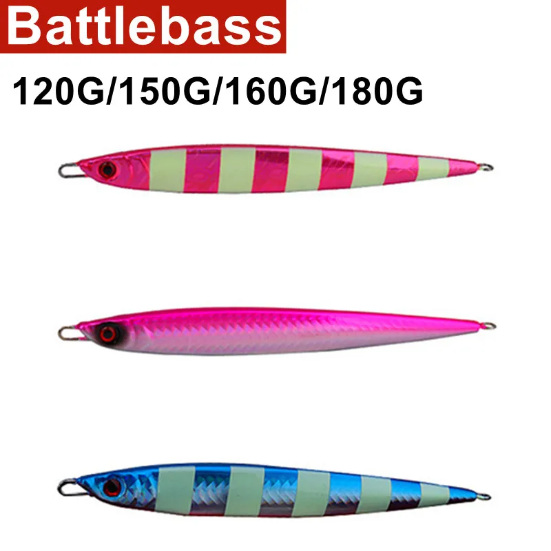 

Новинка 2021, яркая металлическая приманка для джиггинга, 120 г, 150 г, 160 г, 180 г, металлическая рыболовная приманка для соленой воды, искусственна...