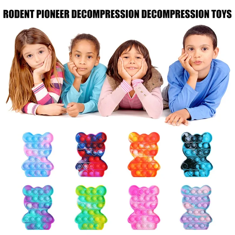 

Fidget Reliver Stress Toys Push It Bubble Antistress Toys Simple Dimple Sensory Toy To Relieve Autism DropShipping 11*15*1.5cm