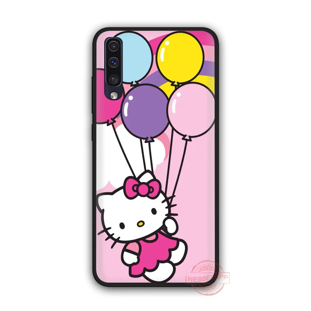 7 WEBBEDEPP Hello kitty Мягкий чехол для телефона для samsung A10S A6 7 8 9 A10 20 A40 A50 A60 A70S M10 M20 30 - Цвет: 7