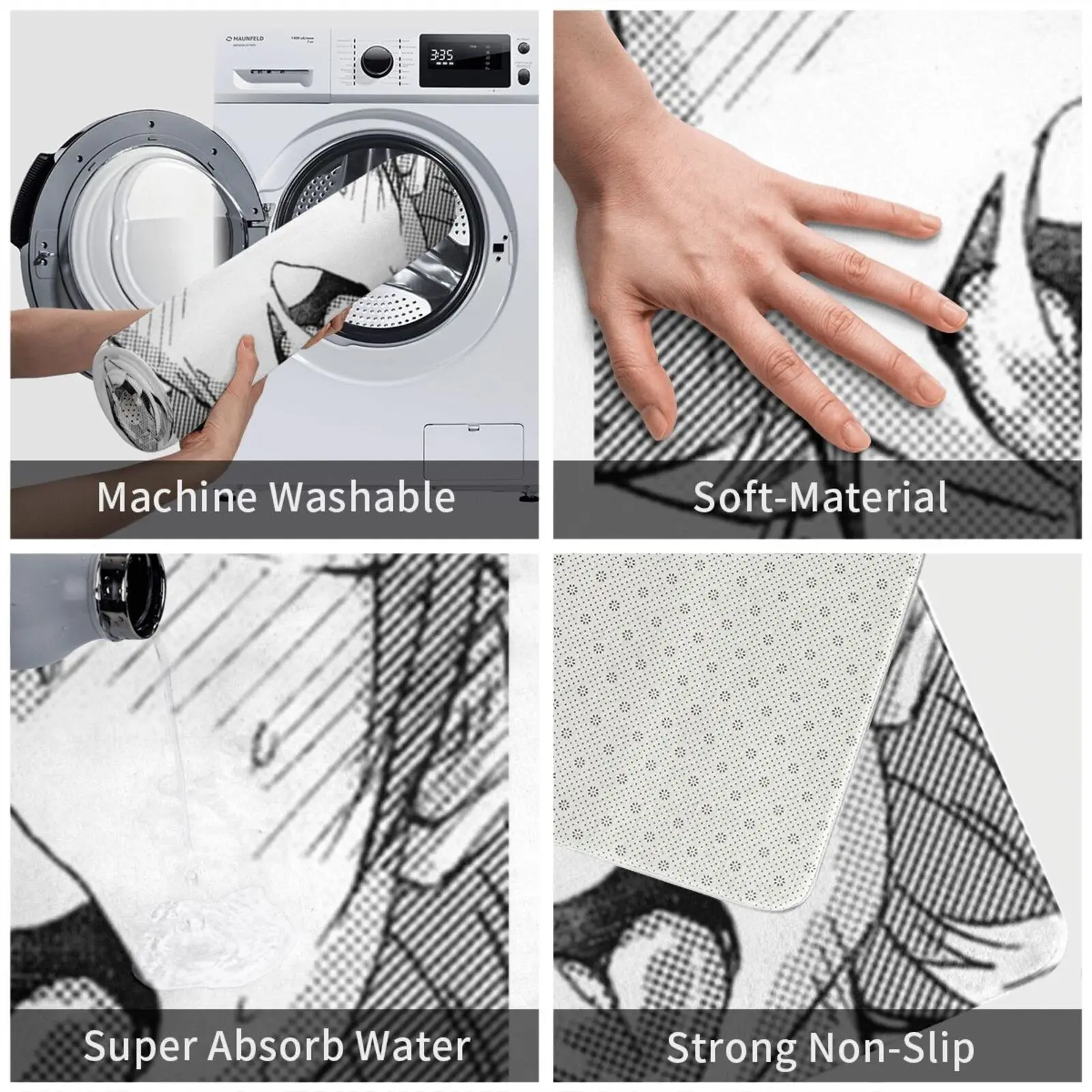 Ковер для манги Aheago коврик подушка мягкий ковер мем аниме лицо японское милый