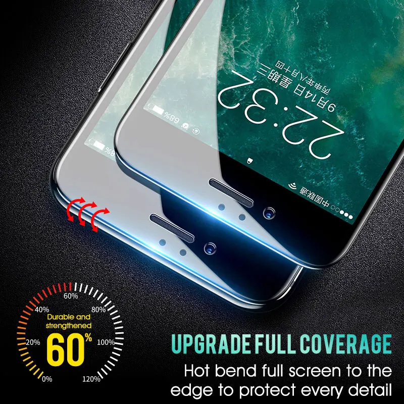 4K HD Film  90D Full Cover Protective Glass For iPhone 14 13 12 11 ProMax XS Max X XR Screen Protector For iPhone Tempered Film