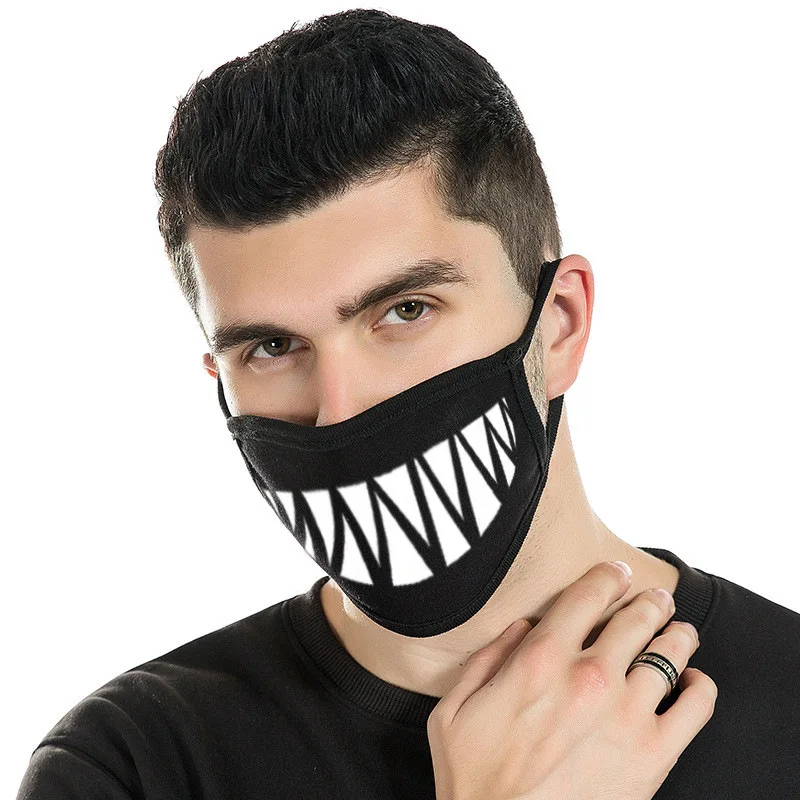 Пылезащитная маска для вечерние НКИ на Хэллоуин с мультяшным медведем ужасами