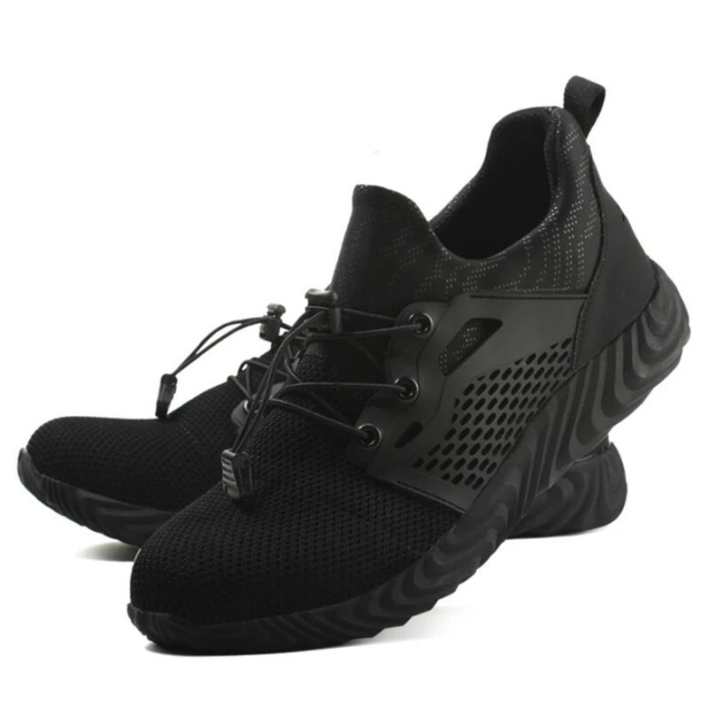 

Working Shoes Man Safety Boots Steel Toe Shoes Sneakers Homme Mesh Work Ankle Boots for Men Casual Shoes Big Size Men Sneakers