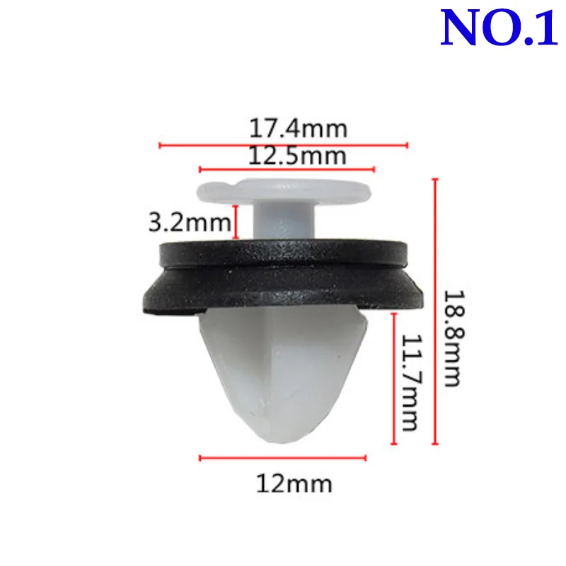 20pcs Plastic Rivets Car Door Panel Fastener Clips for Citroen C4 Peugeot 307 308 Renault Kangoo Clio Berlingo Megane Scudo PSA |