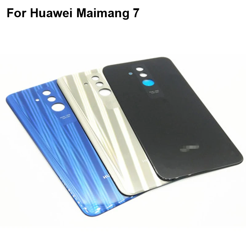 

Tested NEW Black For Huawei Maimang 7 Full Battery Cover Back Cover Door Housing Case For Huawei Maimang7 with logo