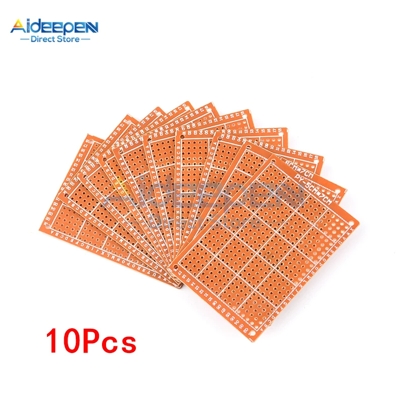 

10PCS DIY Prototype Paper PCB Universal Board 5*7 cm 5*7 cm 5x7cm 5x7 Diy Electronic For Module Board For Point to Point DIY