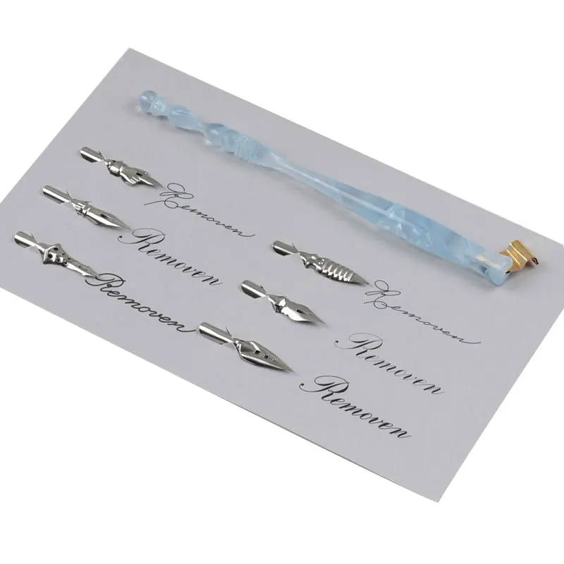 Дерева/Смола ручной работы перо для каллиграфии держатель с креплением