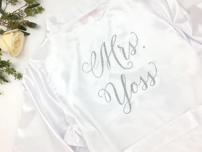 Халат женский свадебный с цветочным принтом индивидуальное нижнее белье для