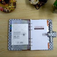 leather filofax organizer a6 journal 2022 planner a6 loose leaf notebook reusable folder agenda luxury notebook office notepads