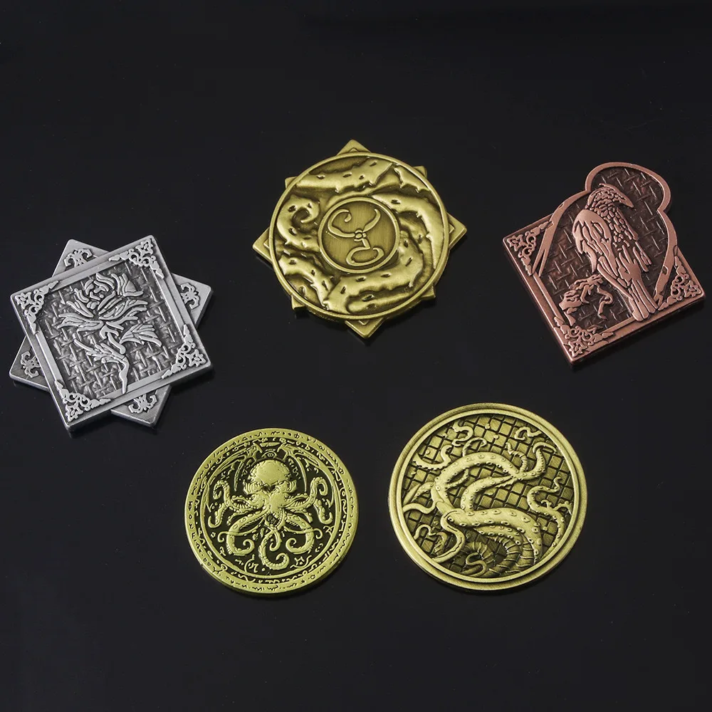 Cthulhu Mythos Necronomicon брелок для монет Sigil от шлюза вызов металлическая монета реквизит