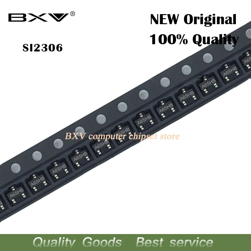 20 шт. SI2306 A6SHB 3.5A/30V SOT-23 Новый и оригинальный