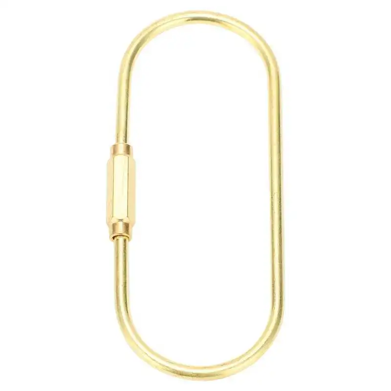 O‑Shaped Brass Keychain Lightweight Portable Screw Lock Key for Hung Backpack | Спорт и развлечения
