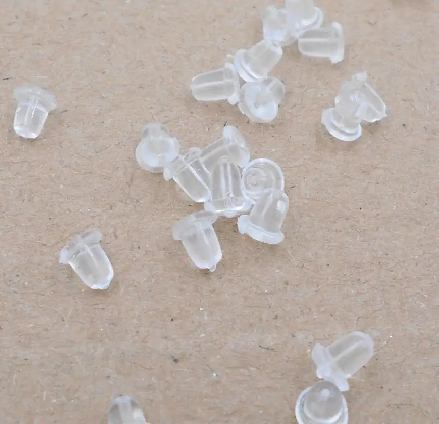 1000 шт./пакет прозрачные пластиковые Наушники вкладыши|earring organization|earring standearrings clear