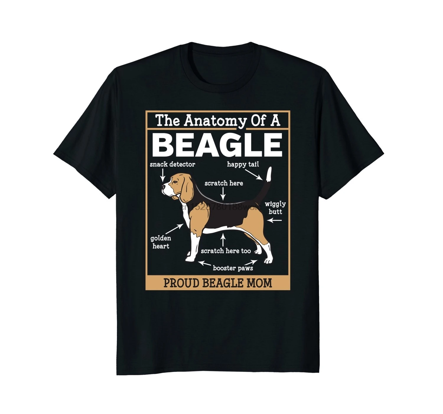 2019 новый короткий рукав Повседневная Анатомия Beagle рубашка подарок для мамы