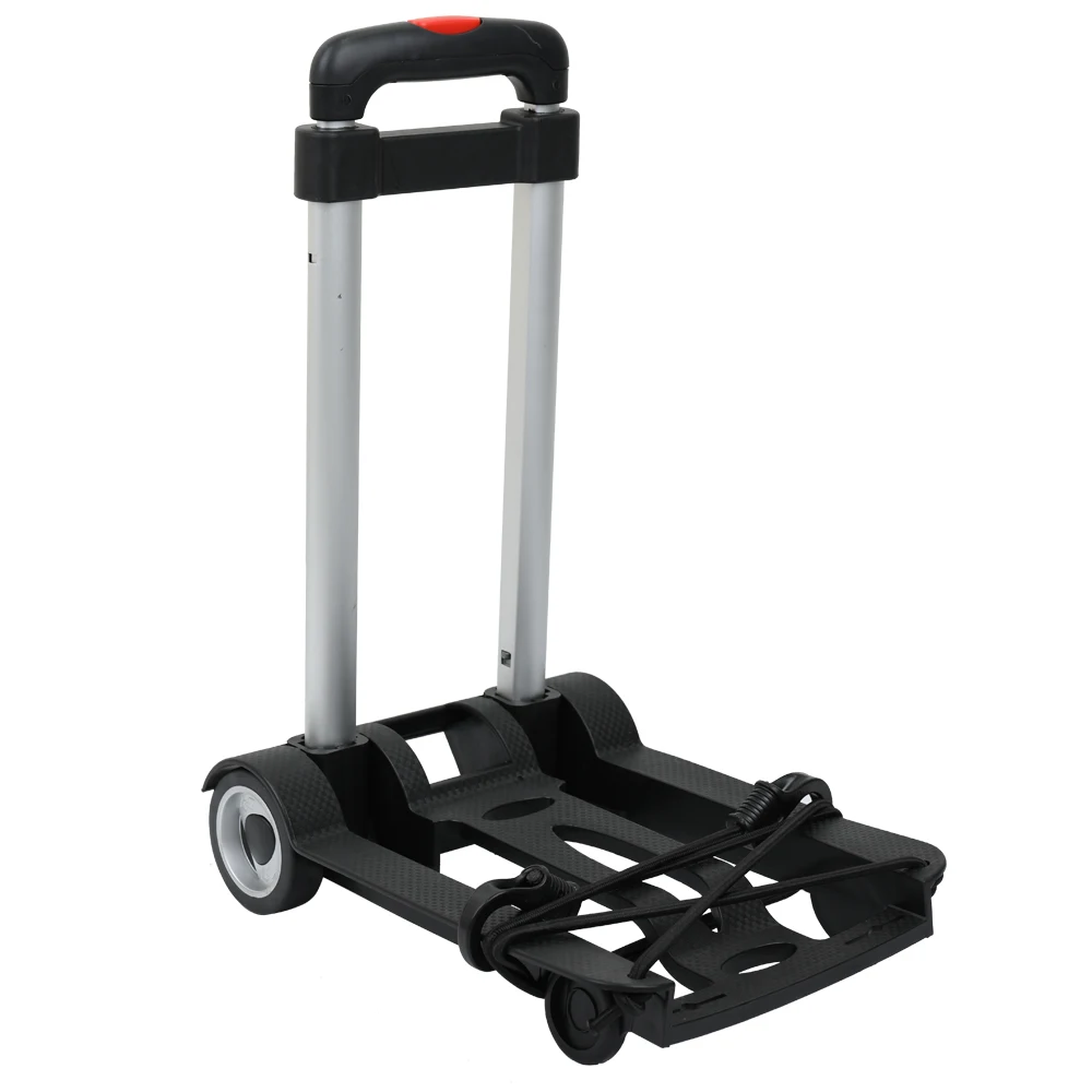 Портативная Складная двухколесная тележка для багажа путешествий с платформой