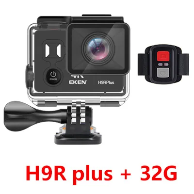 H9R plus R 32G EKEN H9R Plus оригинальная Экшн-камера H9Rplus Ultra HD 4K A12 30fps 1080p 60fps для FHD 14MP Водонепроницаемая Wifi Спортивная видео камера - Цвет: H9R plus R 32G