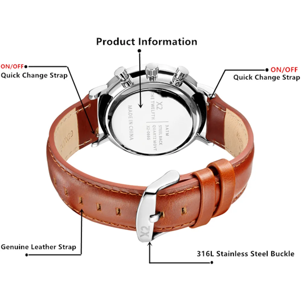 Мужские модельные туфли в винтажном стиле часы 2019 Новое поступление X2 XII