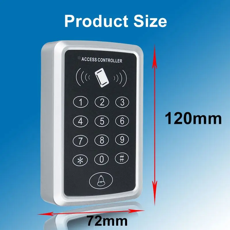 Автономный пульт управления доступом 300 кГц с 10 брелоками RFID цифровая панель