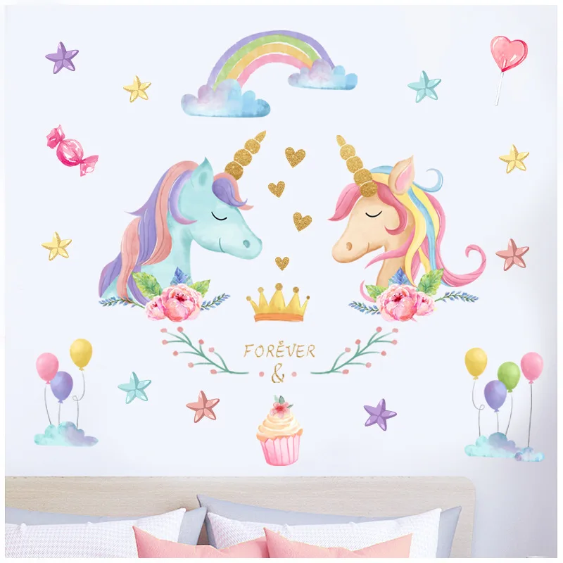 

New rainbow wall stickers living room bedroom children's room decoration stickers
