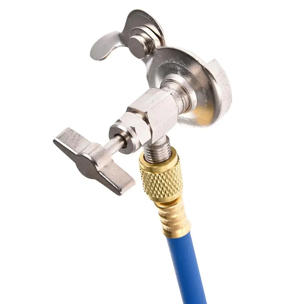 Инструмент для ремонта автомобильных кондиционеров Car Air Conditioning Repair Tool R134a Conditioner Fluoride Tube Quick Release Refrigerant Connector Cold Pressure Gauge on.