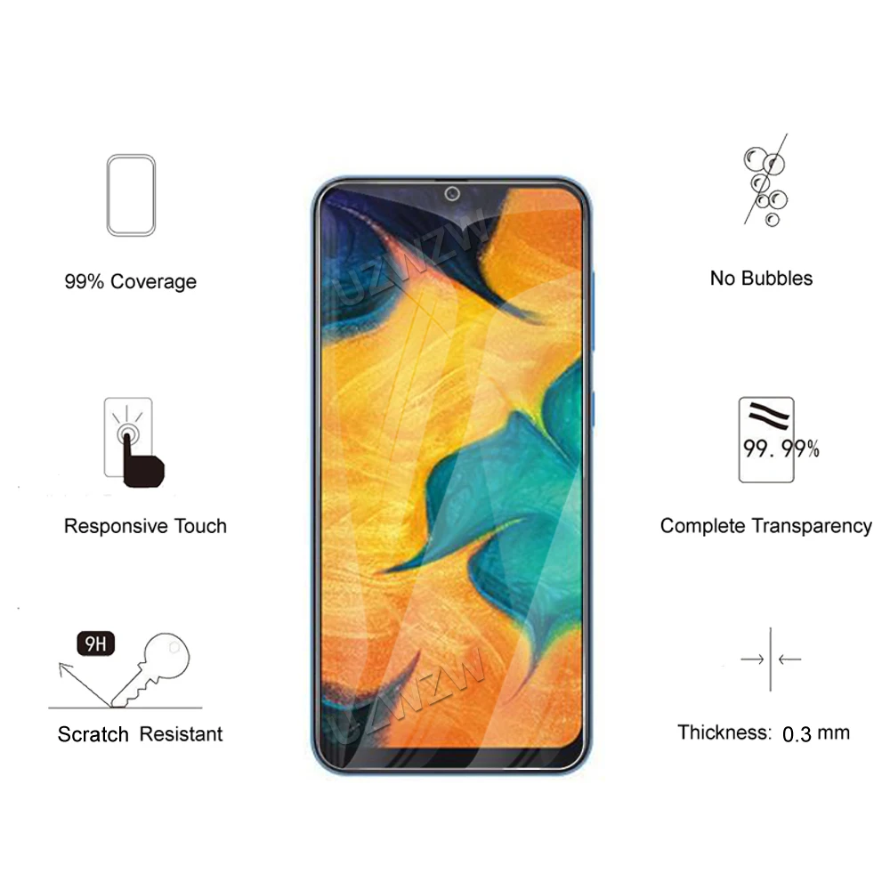 Для Samsung Galaxy A30 Premium 2.5D 0 26 мм закаленное стекло Защита для экрана Защитная пленка HD