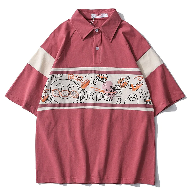 2021 Hip Hop Graffiti Print Button Short Sleeve Shirts Men Patchwork Pullover Fashion Streetwear Dress Shirt Male Hipster Tops